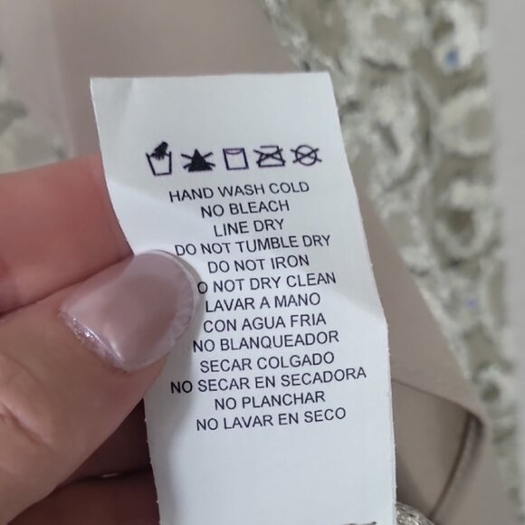 NWT R&M Richards Lace Open Cardigan Bolero Size L Sheer Mesh Floral Ivory Ruffle - Picture 10 of 14